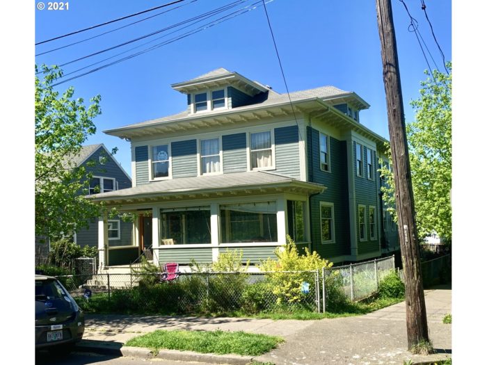 A typical foursquare style home in Portland